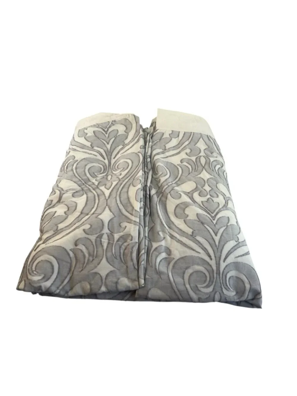Waterford Linens Queen Duvet Cover Raquel Damask Jaquard Raised Print